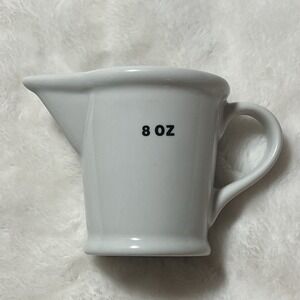 Anthropologie Measuring Cup PROVISON JUGS Farmhouse 8 Ounce 250 ML Ceramic
